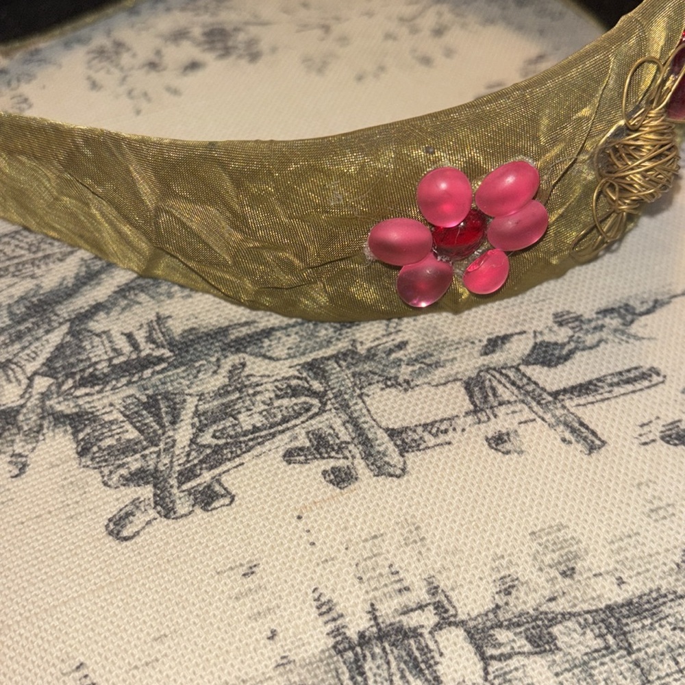 Colette Malouf Gold and Pink Baroque Hair Accessory - Picture 3 of 7